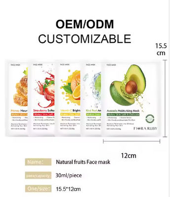 Fruit Natural Vitamin C Face Beauty Masks Skin Care Sheet Facial Skin Care Mask Face Sheet Mask