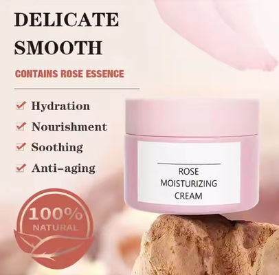 OEM ODM Long Lasting Hydration Damascus Rose Facial Moisturizer for Tightening Improve Roughness Skin Care Face Cream Lotion