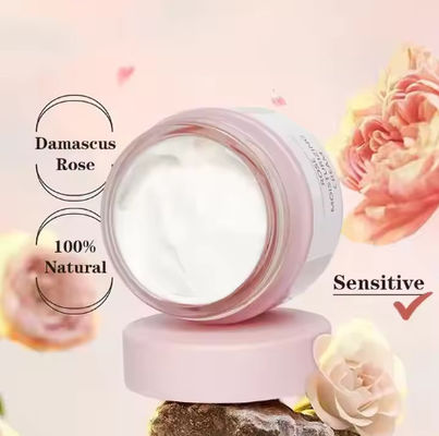 OEM ODM Long Lasting Hydration Damascus Rose Facial Moisturizer for Tightening Improve Roughness Skin Care Face Cream Lotion