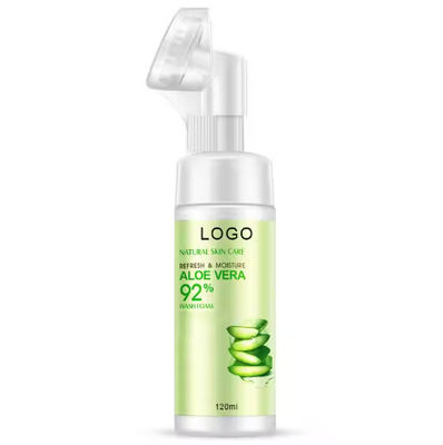 Facial Cleanser Foam Exfoliating Cleansing Mousse Pore Moisture Skin Care Washing Mousse Cleanser with Brush