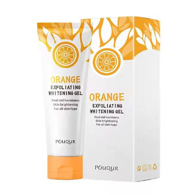 Custom Skin Care Orange Face Cleanser Peeling Gel Moisturizing Cleansing Exfoliating Dead Skin Removal Face Wash Gel