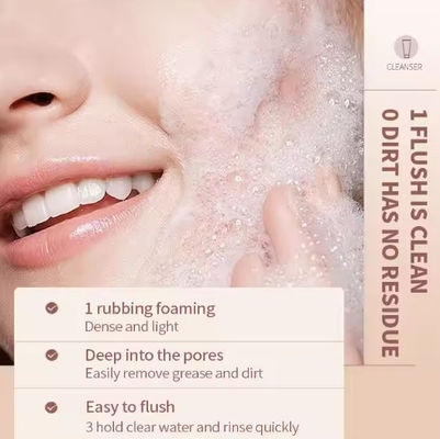 Organic OEM Face Wash Foam Rich Oil Control Gentle Makeup Removing Cleaning Skin Whitening Face Wash For Oily Skin