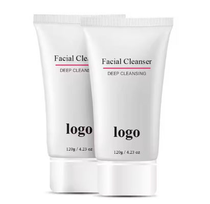 Custom Organic Unisex Face Wash Adult Facial Cleanser Gel with Lightening Properties Made From Compound Essential Oils