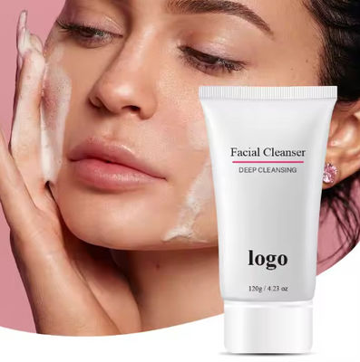 Custom Organic Unisex Face Wash Adult Facial Cleanser Gel with Lightening Properties Made From Compound Essential Oils