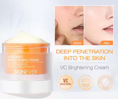 Organic Herbal Face Cream Vitamin C Sweet Orange Extract Non-Sticky Moisturizing Brightening Effect Skin Care Treatment