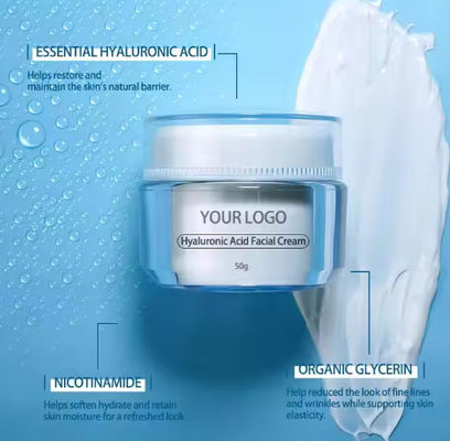 Facial Cream Moisturizer Lotion Anti Aging Skincare Whitening Hydrating Hyaluronic Acid Cream Smooth And Repair The Skin