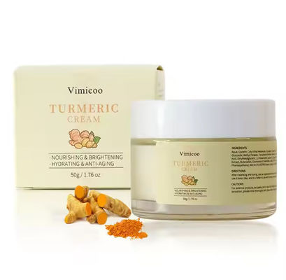 Beauty Skin Care Private Label Natural Organic Repairing Moisturizer Tumeric Turmeric Facial Cream for Face