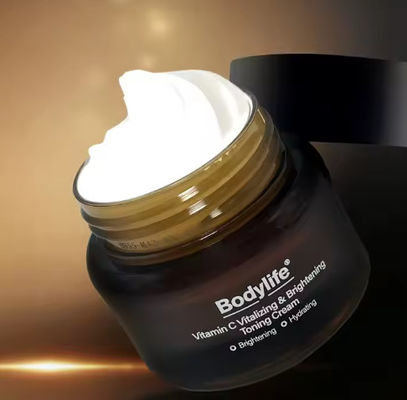 Vitamin C Vitalizing & Brightening Toning Cream with Collagen Vitamin E Pearl Vitamin B5 OEM/ODM Supply