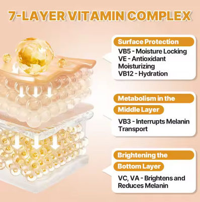 Vitamin C Vitalizing & Brightening Toning Cream with Collagen Vitamin E Pearl Vitamin B5 OEM/ODM Supply