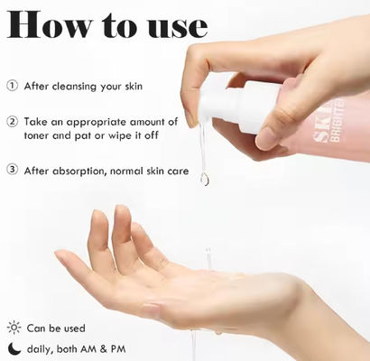 OEM Private Label Hyaluronic Acid Facial Toner Moisturizing Brightening Anti-Wrinkle for Dark Skin Whitening Feature