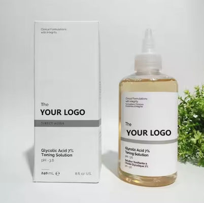 Face Skin Care 7% Glycolic Acid Fruit Acid Serum Moisturizing Hydrate Remove Blackheads Toner