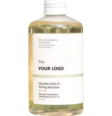 Face Skin Care 7% Glycolic Acid Fruit Acid Serum Moisturizing Hydrate Remove Blackheads Toner