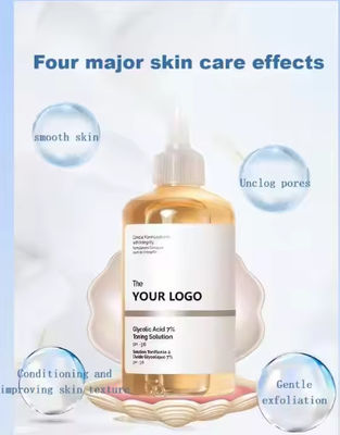 Face Skin Care 7% Glycolic Acid Fruit Acid Serum Moisturizing Hydrate Remove Blackheads Toner