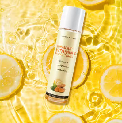 OEM Private Label Turmeric Whitening Hydrating Face Toner Improve Blemishes Dark Spots Vitamin C Facial Toner