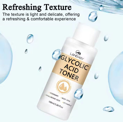 Private Label Beauty Products Face Care Refreshing Texture Hyaluronic Acid Lightening Anti-aging Glycolic Acid Toner for Face