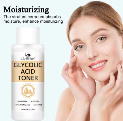 Private Label Beauty Products Face Care Refreshing Texture Hyaluronic Acid Lightening Anti-aging Glycolic Acid Toner for Face