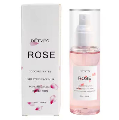 Private Label Natural Organic Rosewater Agua De Rosas Facial Mist Hydrating Skin Care Spray Face Toner Rose Water for Face