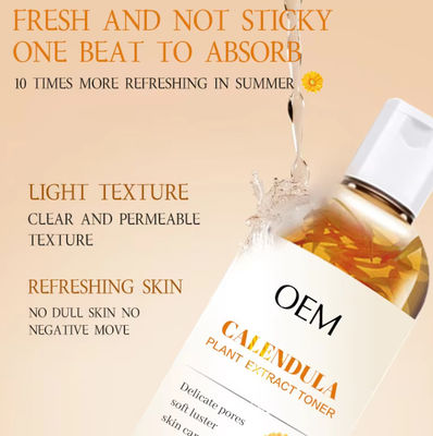 100% Pure Organic Water Hydrating Face Mist Brightening Moisturizing Petal Calendula Face Toner