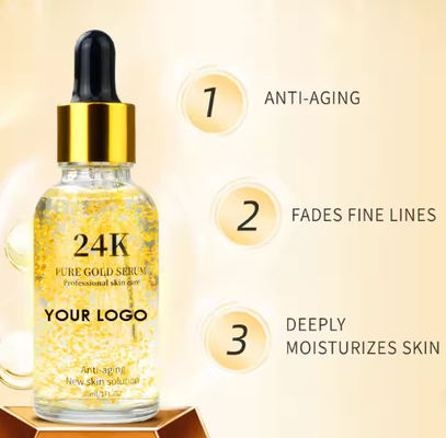 24k Glod Face Serum Deep Moisturize Brightening Whitening Anti Aging Facial Essence Anti-wrinkle Serum Skin Serum Nourish Firm