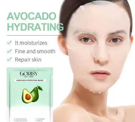 Private Label Organic Cosmetic Vitamin C Sheet Mask Moisturizing Korean Facial Mask for Dry or Oily Skin Crystal Material