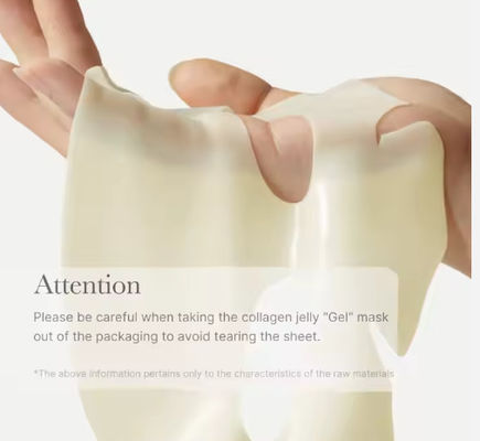 OEM LOGO Hydrating Breathable Moisturizing Glass Glow Skin Sheet Salmon Dna Collagen Gel Segmented Face Mask