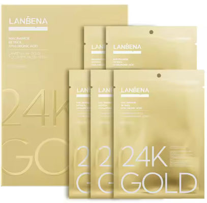 24K Gold Collagen Facial Face for Women Anti Aging Facecare Face Mask for Sensitive Skin