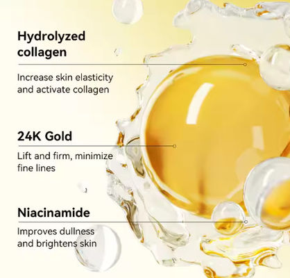 24K Gold Collagen Facial Face for Women Anti Aging Facecare Face Mask for Sensitive Skin