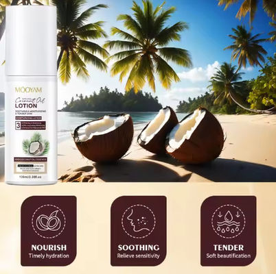Coconut Oil Facial Lotion Hydrating Moisturizing Fully Locks In Moisture For Skin Private Label OEM 100ml MOOYAM Face Lotion
