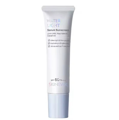 Mineral Water Light Serum Sunscreen Ultra-Light Non-Greasy Face Lotion Hydrating Brightening Sunblock Whitening Cream