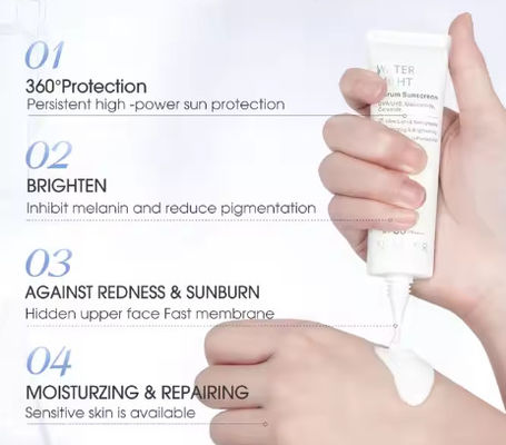 Mineral Water Light Serum Sunscreen Ultra-Light Non-Greasy Face Lotion Hydrating Brightening Sunblock Whitening Cream