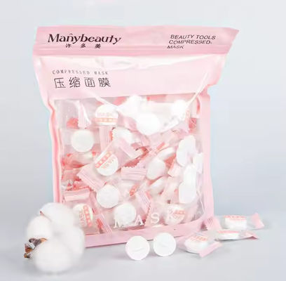 Manybeauty 100pcs Disposable Cotton Facial Mask Compress Paper Diy Beauty Salon Spa Skincare Tools Makeup Compress Mask Sheet
