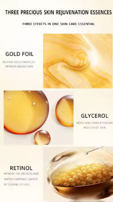 Private Label 24k Gold Retinol Snake Venom Anti Aging Hydrating Peel Off Face Masked Beauty Gold Facial Mask Skincare Skin Care