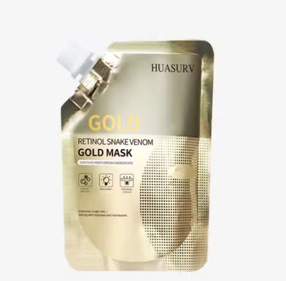 Private Label 24k Gold Retinol Snake Venom Anti Aging Hydrating Peel Off Face Masked Beauty Gold Facial Mask Skincare Skin Care