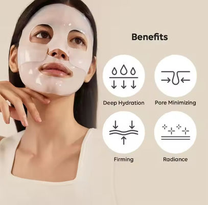 Collagen Hydrating Mask a Facial Hydrogel Mask Containing Low Molecular Weight Collagen for Firming and Moisturizing Effects