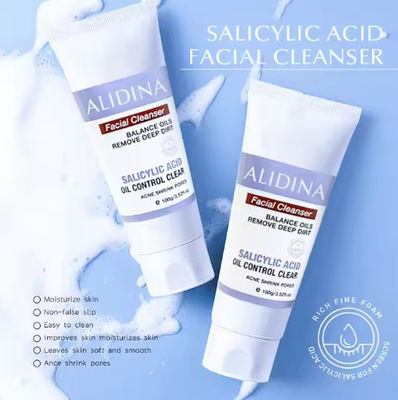 Wholesale Salicylic Acid Deep Cleaning Organic Skincare Cleanser Hydrating Cleansing Face Wash Soothing All Skin