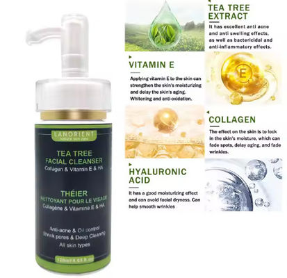 OEM Private Label Oil Free Facial Cleanser Anti Acne Organic Amino Acid Face Wash for All Skin