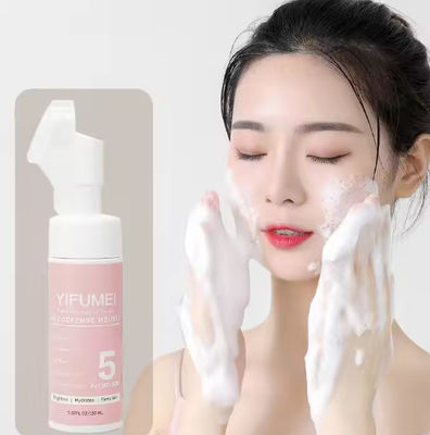 Private Label 5 in 1 Gentle Foaming Facial Cleanser Mousse Exfoliating Oil Control Makeup Remove Cleansing Mousse
