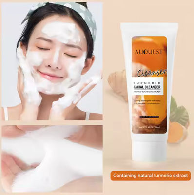 Wholesale Korean Cosmetics Face Wash Facial Cleanser 100ml Face Cleansing Turmeric Cleanser Foam Face Wash Cleanser