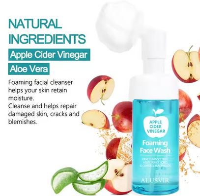 Natural Organic Vegan Soap Free Anti Acne Whitening Skincare Foam Face Wash Clenser Facial Acne Foam Cleansing