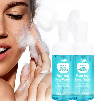 Natural Organic Vegan Soap Free Anti Acne Whitening Skincare Foam Face Wash Clenser Facial Acne Foam Cleansing
