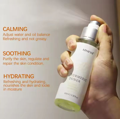 Private Label Skin Care Face Mist Spray Calming Hydrating Soothing Facial Vitamin C Turmeric Skin Toner