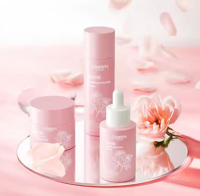 Private Label Niacinamide Brightening Anti Aging Wrinkles Retinol Cream Serum Rose Toner Facial Skin Care Set
