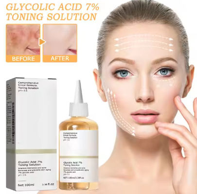 Private Label 7% Face Toner Glycolic Acid Toning Solution Dry/Oily/Sensitive Skin Care Face Exfoliator Spray for Adults