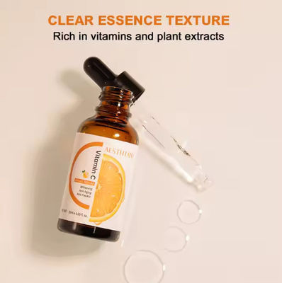 Face Care Serum Beauty Hot Sale Facial Vitamin C Brightening Serum With Vitamin E Hyaluronic Acid Serum for Face