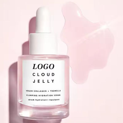 BLIW Private Label Pink Jelly Face Skincare Natural Vegan Cruelty-Free Hyaluronic Acid Plumping Hydration Facial Serum