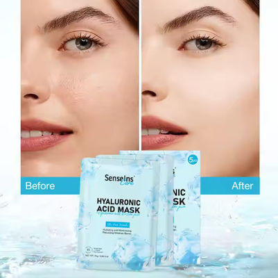 Wholesale Hyaluronic Acid Mask Organic Deep Nourishing Moisturizing Whitening Firming Fede Spots Facial Face Mask
