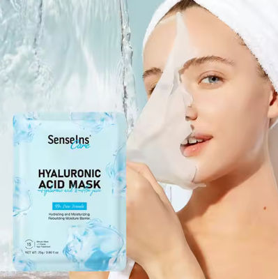 Wholesale Hyaluronic Acid Mask Organic Deep Nourishing Moisturizing Whitening Firming Fede Spots Facial Face Mask