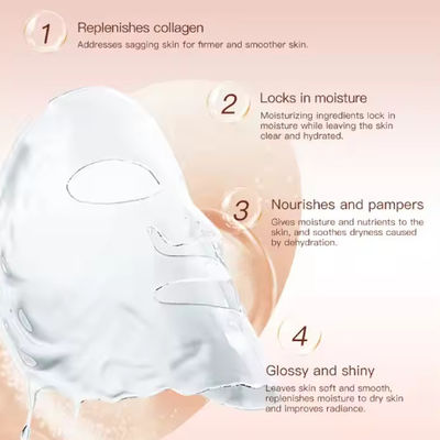 Private Label Korean Bio Deep Collagen Crystal Jelly Clear Beauty Face Masking Sheet Korea Face Facial Masks Skin Care