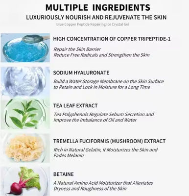 Quick-Acting Blue Copper Peptide Face Cream Ice Crystal Anti-Aging Collagen Firming Tender Skin Repair & Anti-Wrinkle Lotion OEM