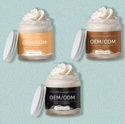 Wholesale Deeply Moisturizing Body Lotion Natural Sweet Almond Oil & Grass Fed Beef Tallow Nourishes Face Body Skin Care